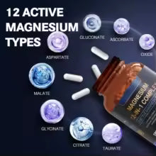 NPNutrition Magnesium 12-IN-1 Complex Capsules